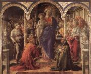Adoration of the Child with Saints g LIPPI, Fra Filippo